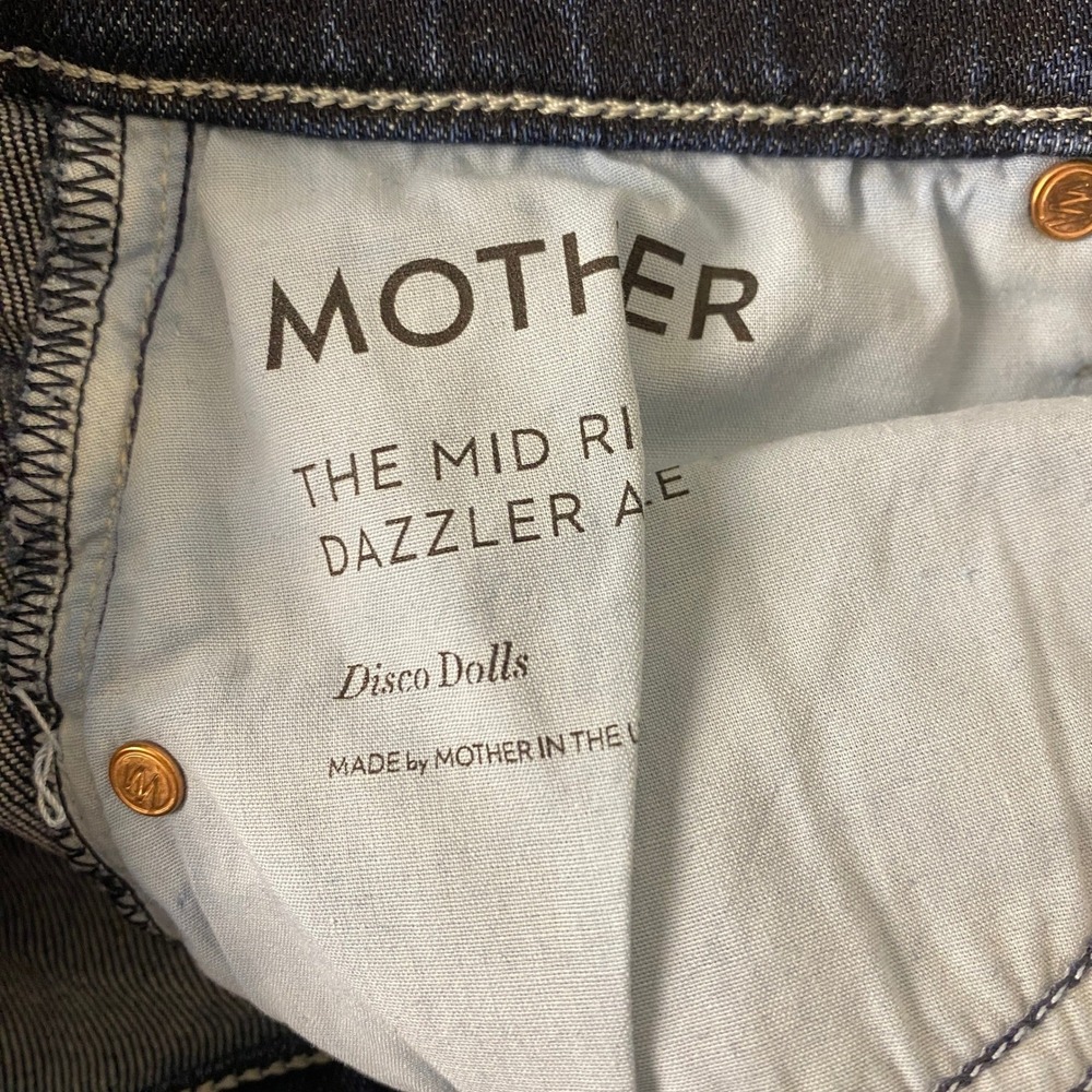 MOTHER Women's Boot Cut Jeans - Dark Blue - Picture 4 of 15